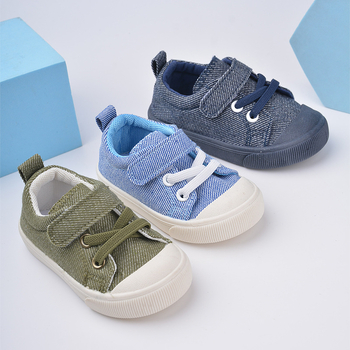 Dječje tenisice s Velcro trakom – korejski stil, kopčanje Velcro, gornji dio: platno, đon: TPR, injekcijsko oblikovanje