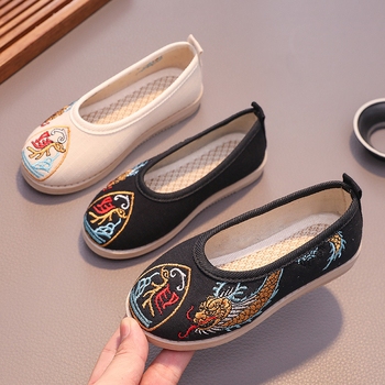 Fiúknak Nemzeti Szél Stílusú Vászoncipő, Tang Mengling Márka, Belső anyag: Textil, Talp: Gumi, Korosztály: 2-14 éves