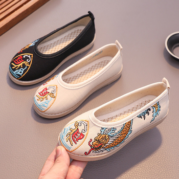 Fiúknak Nemzeti Szél Stílusú Vászoncipő, Tang Mengling Márka, Belső anyag: Textil, Talp: Gumi, Korosztály: 2-14 éves