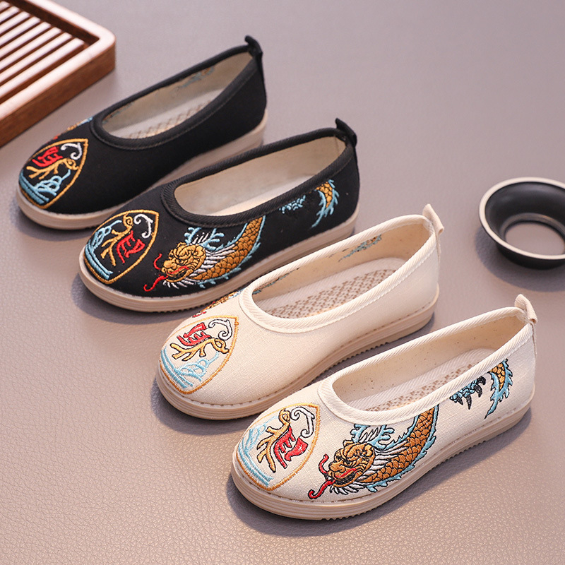 Fiúknak Nemzeti Szél Stílusú Vászoncipő, Tang Mengling Márka, Belső anyag: Textil, Talp: Gumi, Korosztály: 2-14 éves