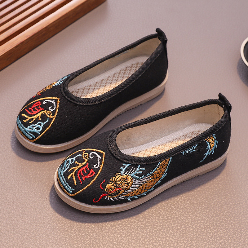 Fiúknak Nemzeti Szél Stílusú Vászoncipő, Tang Mengling Márka, Belső anyag: Textil, Talp: Gumi, Korosztály: 2-14 éves