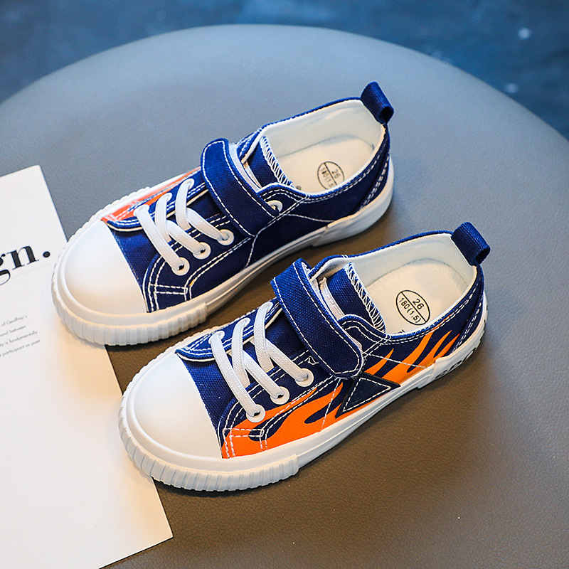 Gyermekek vászon alacsony szárú cipő fiúknak és lányoknak — mindennapi sportcipő, tavasz 2023; felső rész: vászon; stílus: szabadidő; eredet: Wenzhou, Zhejiang