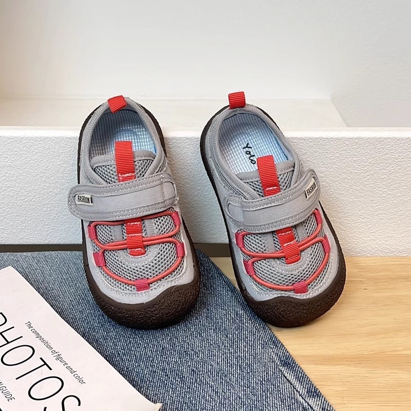 Unisex mrežaste tenisice s Velcro zatvaračem, gumena protuklizna potplata, gornji dio od umjetne kože (Proljeće 2025)