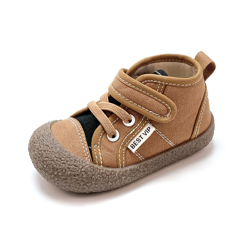 Platnene tenisice za bebe – visok gornji dio, s Velcro zatvaračem, prozračne, za 12–36 mjeseci