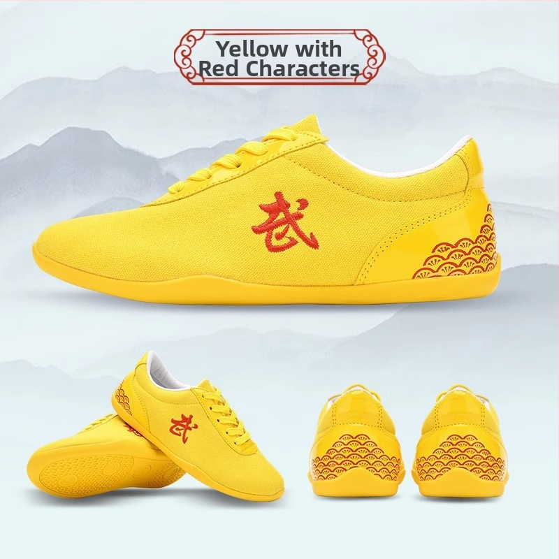 Kovos menų treniruočių bateliai – drobės viršus, žemas kulkšnies aukštis, priekinis raištelių užsegimas, lengva konstrukcija, padas iš jautienos sausgyslės