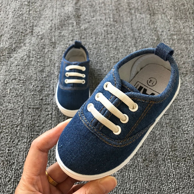 Dječje tenisice od platna, slip-on s elastičnom trakom, niski gornji dio, za dob 1–6 godina, platneni gornji dio, EVA ulošak, plastična potplat