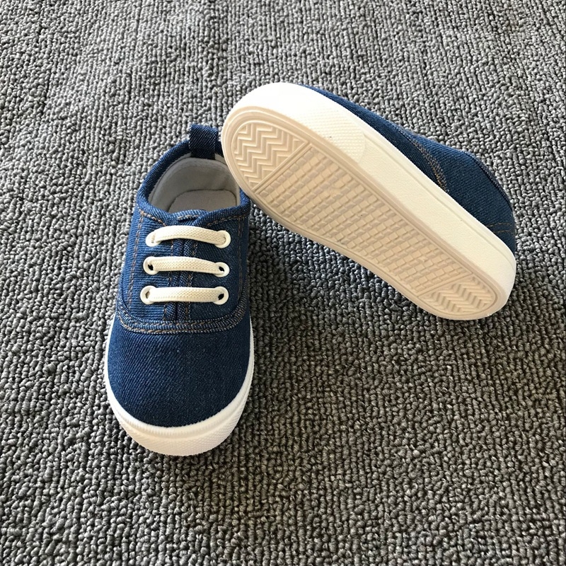 Dječje tenisice od platna, slip-on s elastičnom trakom, niski gornji dio, za dob 1–6 godina, platneni gornji dio, EVA ulošak, plastična potplat