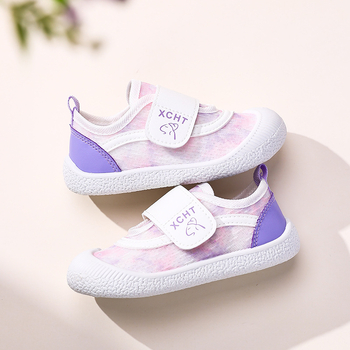 Gyerekek vászoncipő - magas szárú, légáteresztő és csúszásmentes, Velcro-zárás, PVC talp, 1–6 éves korosztálynak