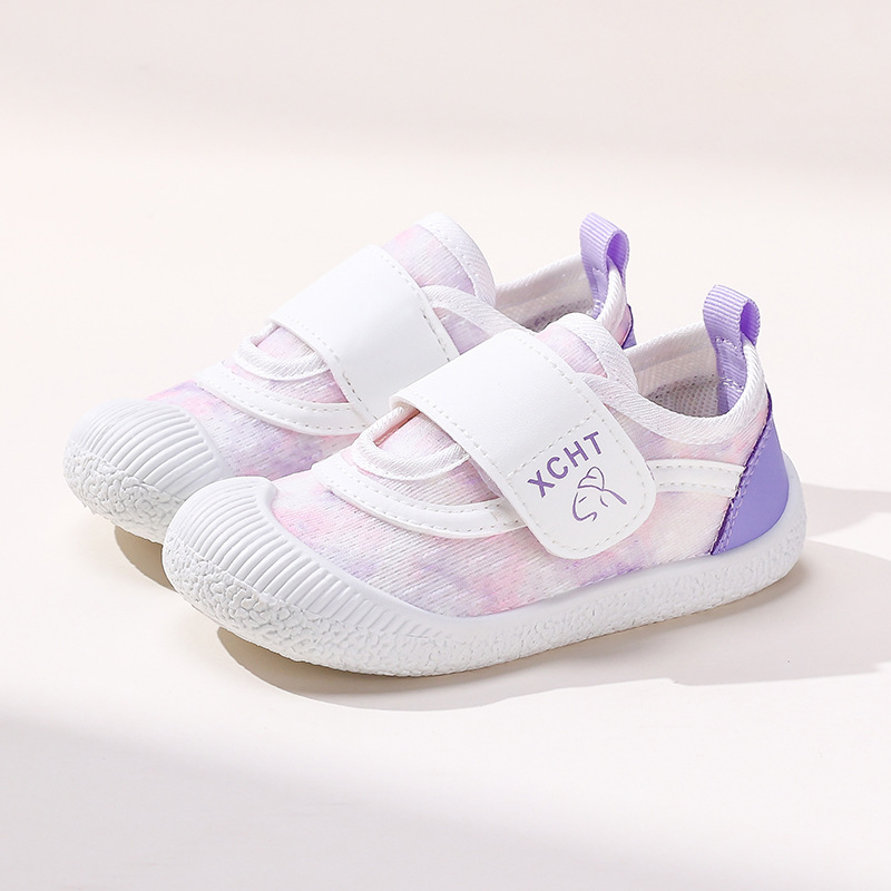 Gyerekek vászoncipő - magas szárú, légáteresztő és csúszásmentes, Velcro-zárás, PVC talp, 1–6 éves korosztálynak