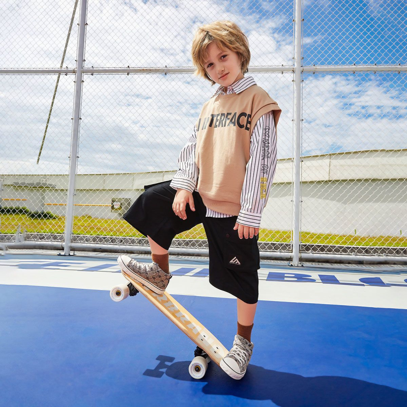 Tarannis Kids Jesenske Visoke Teniske od Platna Za Dječake, Skate Teniske Za Učenike