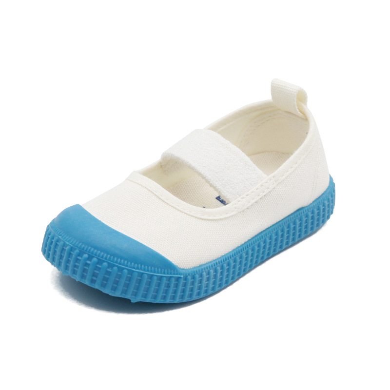 Pantofi de copii din canvas cu Velcro, partea superioară din canvas, 1–3 ani, unisex, versiune coreeană