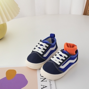 Dječje platnene tenisice s Velcro kopčanjem za proljeće i jesen, unisex, unutarnje cipele vrtića