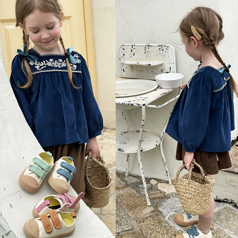 Topstar Jesenske tenisice od platna sa Velcro zatvaračem, mekana potplata, unisex za vrtić