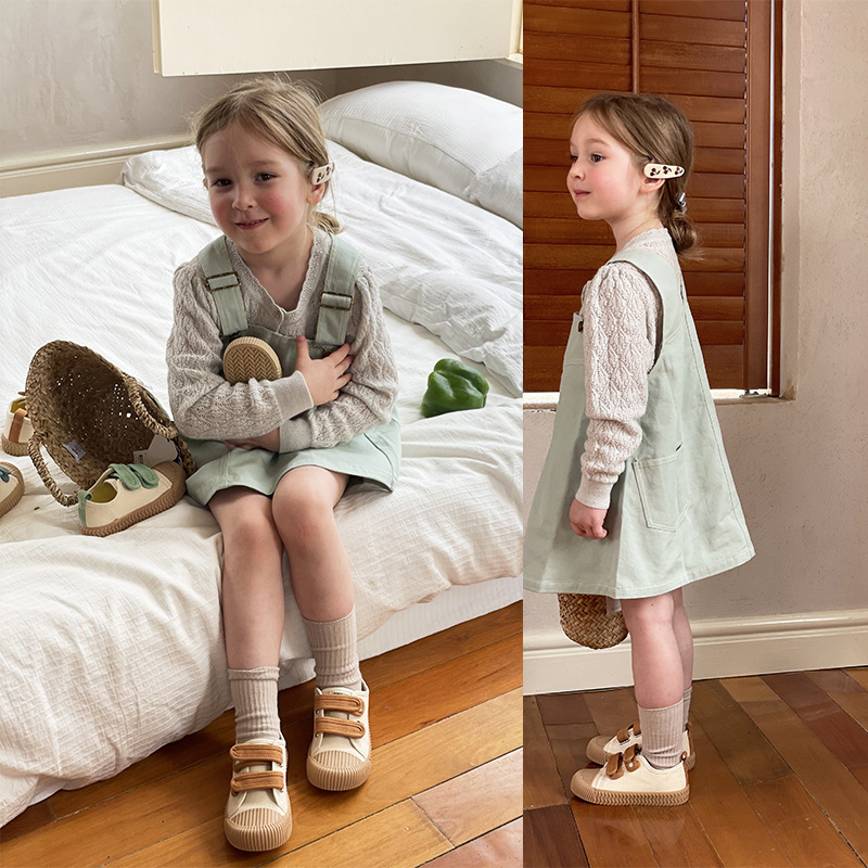 Topstar Jesenske tenisice od platna sa Velcro zatvaračem, mekana potplata, unisex za vrtić