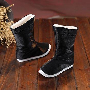 Csillogó textil felsőrészű csizma, nemzeti stílus, fiúknak 3–11 évesek