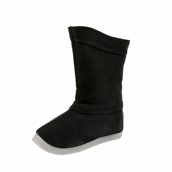 Csillogó textil felsőrészű csizma, nemzeti stílus, fiúknak 3–11 évesek