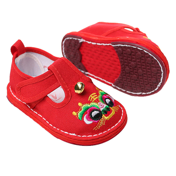 Pantofi de mers pentru copii cu cap de tigru, din pânză, închidere Velcro, pentru 1–3 ani, respirabili, impermeabili, ușori, antialunecare