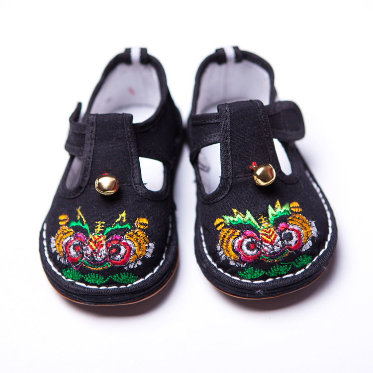 Pantofi de mers pentru copii cu cap de tigru, din pânză, închidere Velcro, pentru 1–3 ani, respirabili, impermeabili, ușori, antialunecare