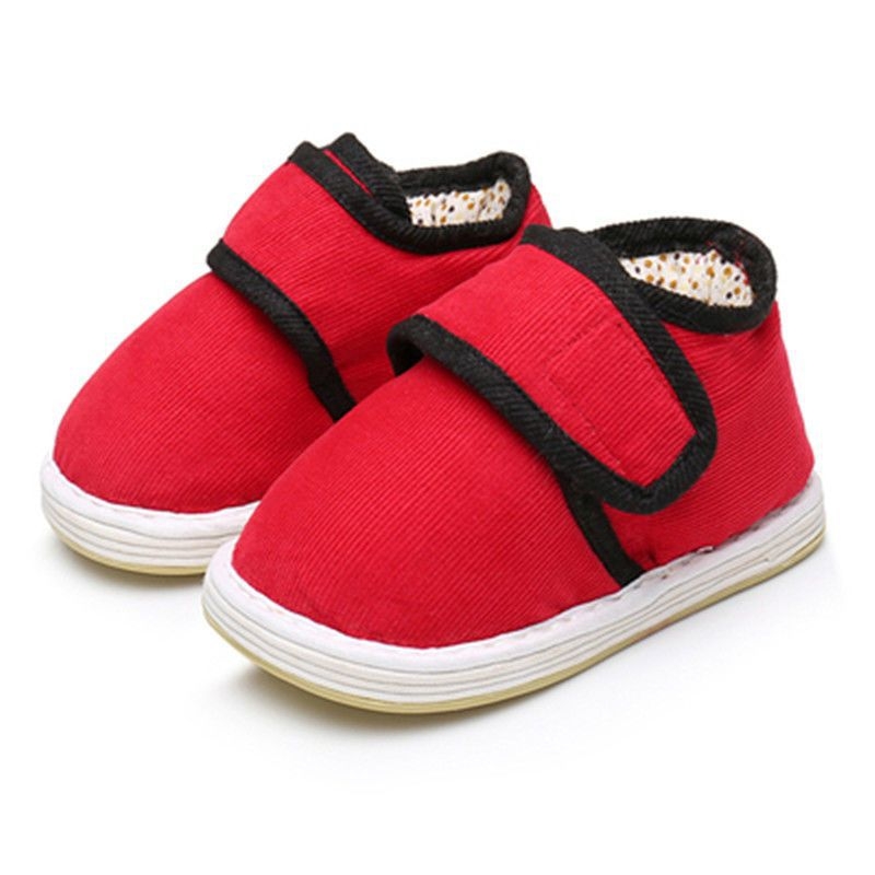 Pantofi de bebeluși cu cap de tigru – din bumbac, cu mai multe straturi, calzi și moi, talpă textilă, pentru copii 1–3 ani, stil chinezesc, toamnă 2024