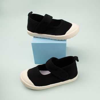 Detské plátené tenisky s Velcro - uzavretá špička, nízky strih, plátenný vrch, TPR podrážka