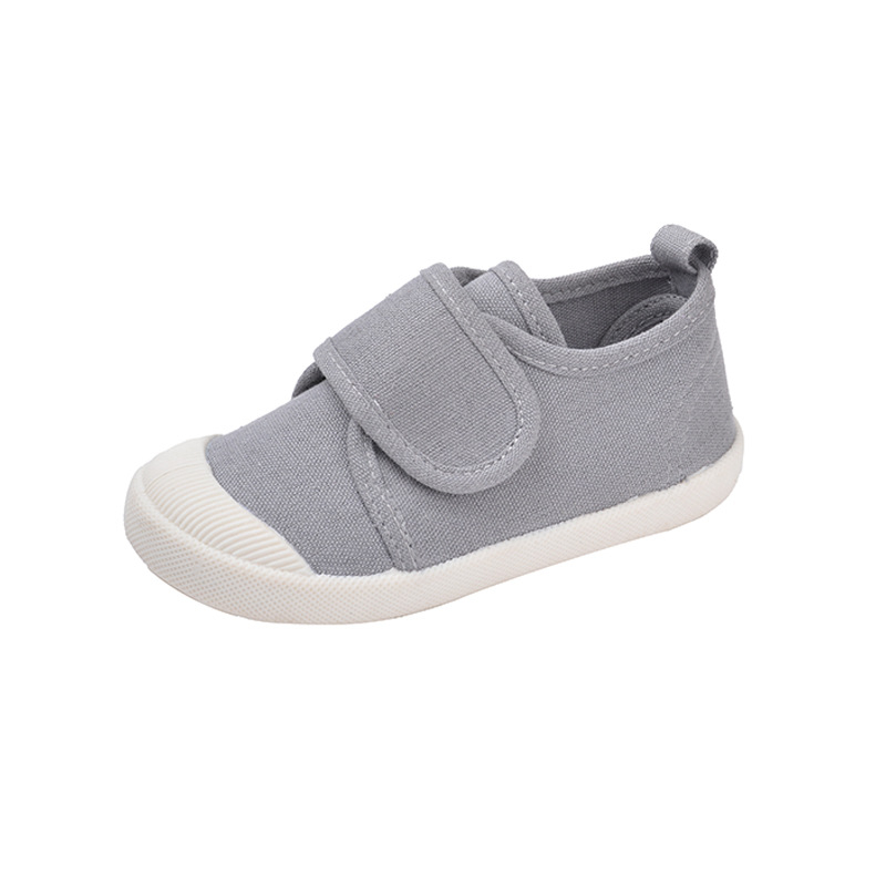 Detské plátené tenisky s Velcro - uzavretá špička, nízky strih, plátenný vrch, TPR podrážka