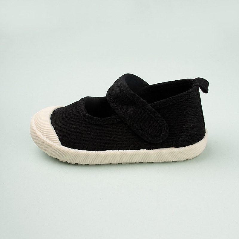 Detské plátené tenisky s Velcro - uzavretá špička, nízky strih, plátenný vrch, TPR podrážka