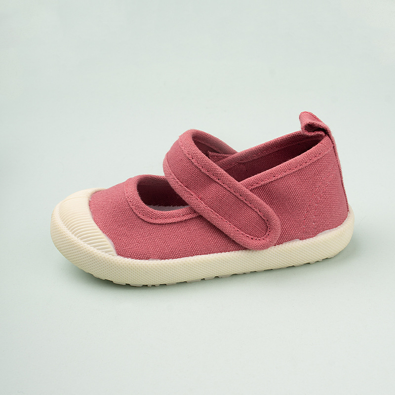 Detské plátené tenisky s Velcro - uzavretá špička, nízky strih, plátenný vrch, TPR podrážka