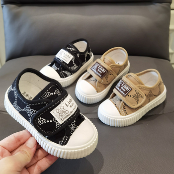 Dječje platnene tenisice s Velcro zatvaračem za proljeće i jesen, unisex casual tenisice za djecu 1–7 godina