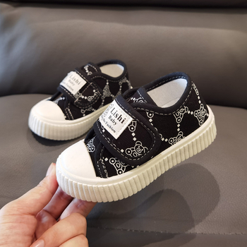 Dječje platnene tenisice s Velcro zatvaračem za proljeće i jesen, unisex casual tenisice za djecu 1–7 godina