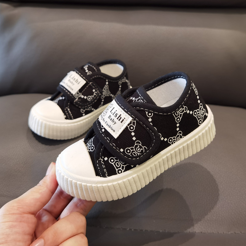 Dječje platnene tenisice s Velcro zatvaračem za proljeće i jesen, unisex casual tenisice za djecu 1–7 godina