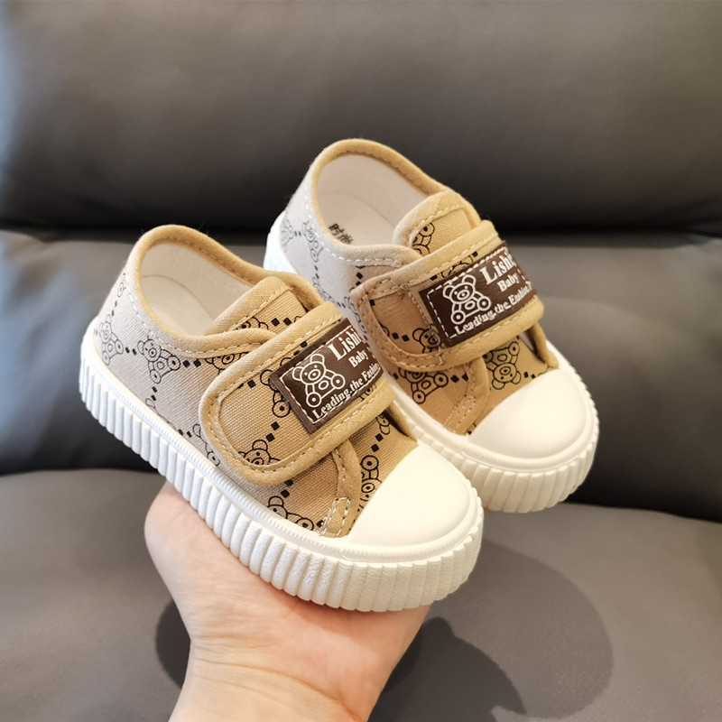 Dječje platnene tenisice s Velcro zatvaračem za proljeće i jesen, unisex casual tenisice za djecu 1–7 godina