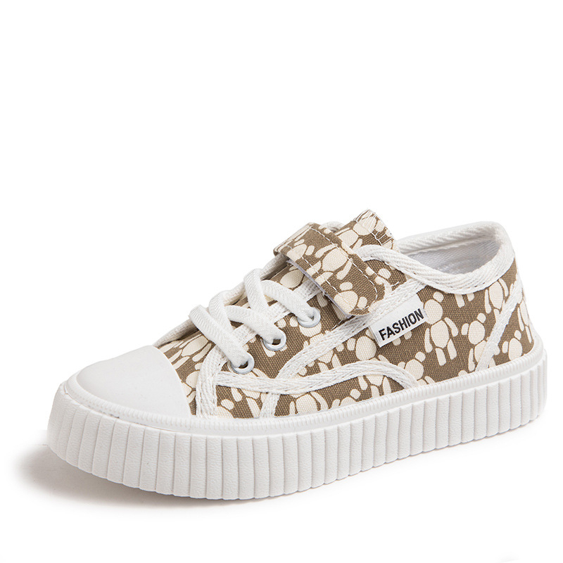 Pantofi de pânză pentru copii, unisex, cu închidere Velcro, talie joasă, aerisiți