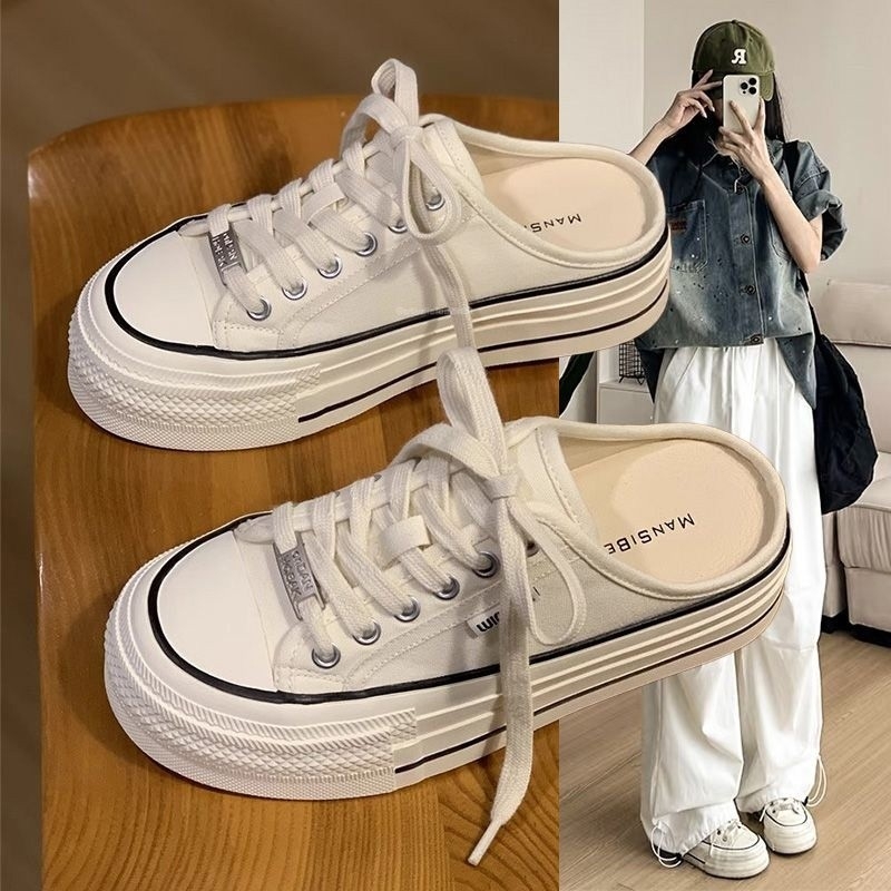 Pantofi slip-on pentru femei din piele sintetică; respirabili; talpă din cauciuc; branț din lână de oaie integrat; stil: Sweet Academy