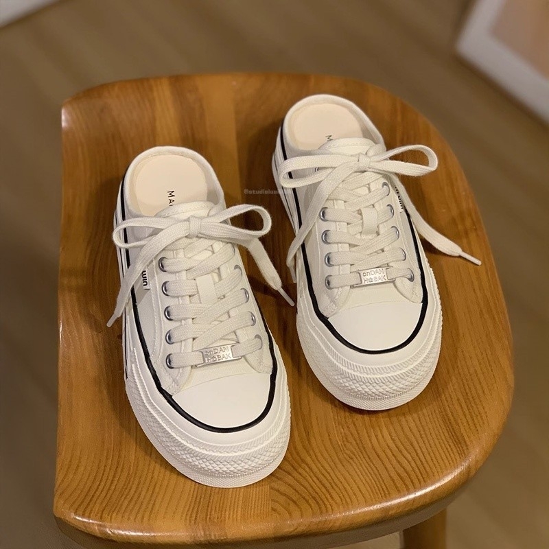 Pantofi slip-on pentru femei din piele sintetică; respirabili; talpă din cauciuc; branț din lână de oaie integrat; stil: Sweet Academy