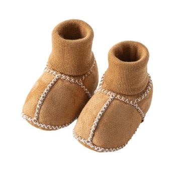 Jesen-zimske debeli topli papuče za hodanje za djecu 0–3 godine, s čarapama, unisex