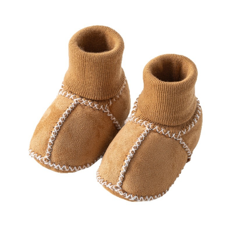 Jesen-zimske debeli topli papuče za hodanje za djecu 0–3 godine, s čarapama, unisex