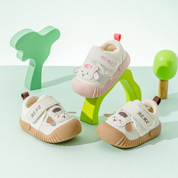 Pantofi de mers pentru bebeluși cu talpă moale, partea superioară din plasă respirantă, închidere Velcro, pentru 12–36 și 24–48 luni
