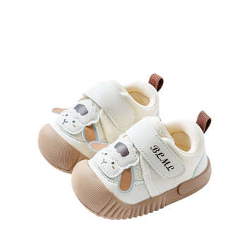 Pantofi de mers pentru bebeluși cu talpă moale, partea superioară din plasă respirantă, închidere Velcro, pentru 12–36 și 24–48 luni
