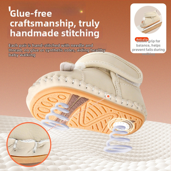 Pantofi de iarnă pentru copii mici, partea superioară din piele Ultrafilm, căptușeală fleece pentru căldură, izolație groasă, talpă antiderapantă, închidere cu Velcro, model Cartoon, pentru 12-36 luni