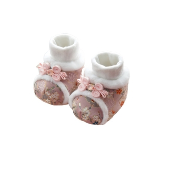 Pantofi bebe tip șosete, din pânză, închidere cu bandă elastică, înălțime medie a gleznei, talpă antiderapantă