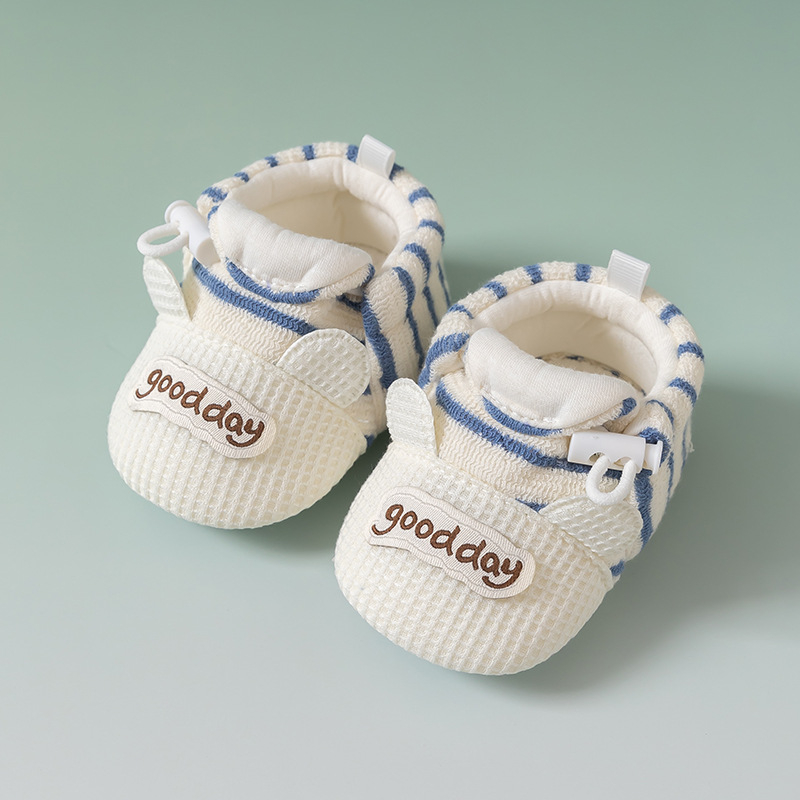 Pantofi pentru bebeluși cu talpă moale – Unisex, 6–12 luni, primăvară-toamnă, respirabili, anti-derapare, rezistenți, închidere cu bandă elastică