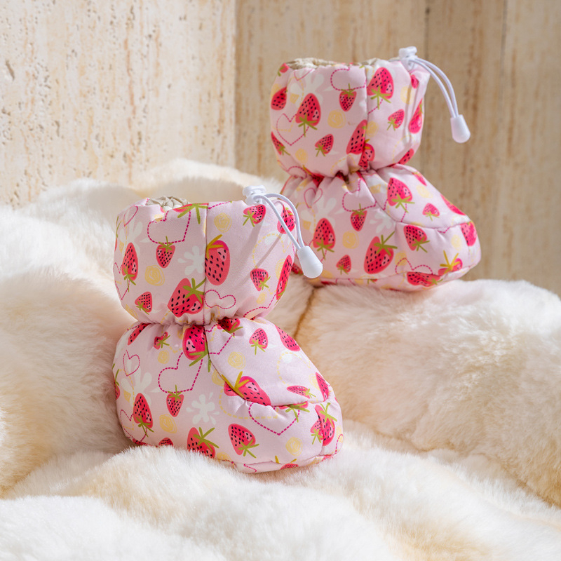 Ghete bebeluși din bumbac, talpă moale, ghete înalte, groase, model camuflaj, antiderapante, mențin căldura