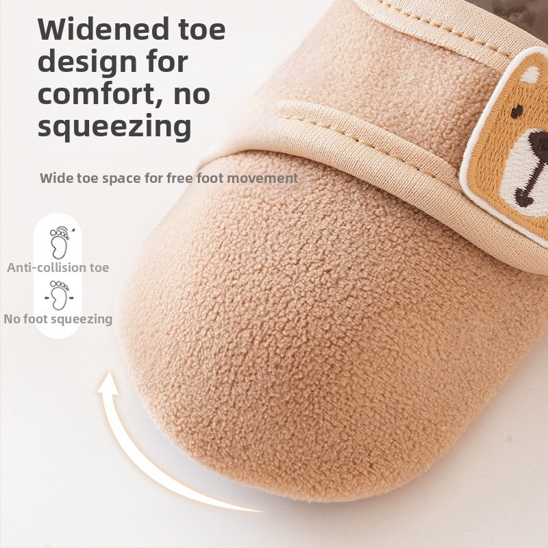 Detské topánky, unisex, vrchný materiál bavlna, velúr podšívka, zima