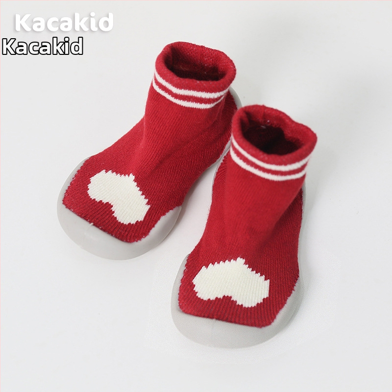 Libisemiskindlad talvised siseruumide kingad beebidele ja väikelastele – puuvillane materjal, triibuline ja karikatuur kujundus, 1–3 aastat