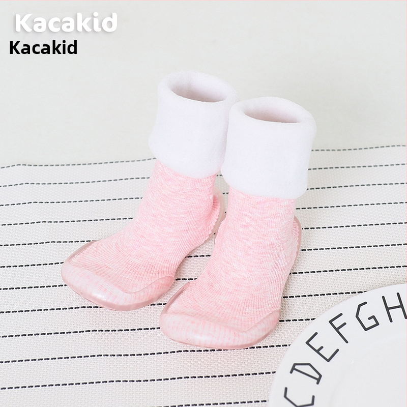 Libisemiskindlad talvised siseruumide kingad beebidele ja väikelastele – puuvillane materjal, triibuline ja karikatuur kujundus, 1–3 aastat