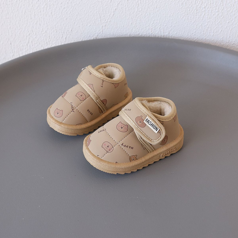 Unisex dječje snježne čizme s fleece podstavom, tople zimske cipele s mekom potplatom, vodootporne za bebe i malu djecu