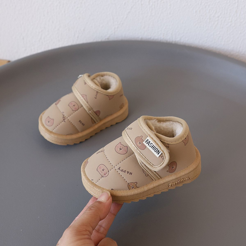 Unisex dječje snježne čizme s fleece podstavom, tople zimske cipele s mekom potplatom, vodootporne za bebe i malu djecu