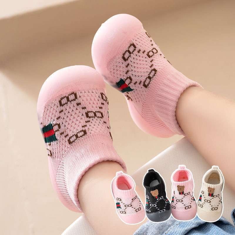 Svjetleće cipele za bebe, unisex, prozračan pamučni gornji dio, karikatura uzorak, meka potplat, za dob 12–36 mjeseci