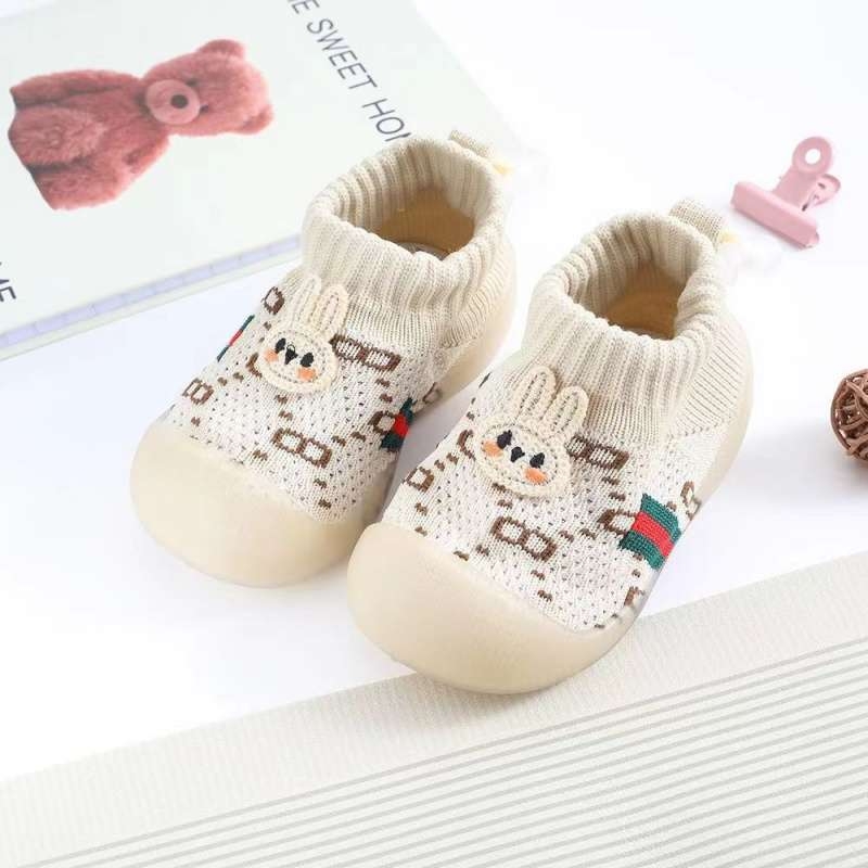 Svjetleće cipele za bebe, unisex, prozračan pamučni gornji dio, karikatura uzorak, meka potplat, za dob 12–36 mjeseci