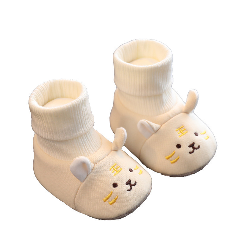 Zimske dječje cipele s mekanom dnom, set od 3 para, unisex, 6–12 mjeseci, gornji dio od kravljeg kože, protuklizne čarape